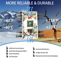 IP66 Waterproof Solar Disconnect Switch 1000V 64A for Off/On-Grid RV & Boat Syst