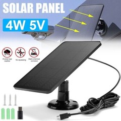 4W 5V Solar Panel for USB Power CCTV Camera Security Cam Battery Charger Outdoor