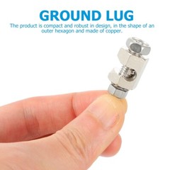 Set of 3 Protection Grounding Clamp Solar Panel Lug Lugs Earth Clips