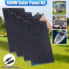 400W Mono Solar Panel w/Controller Portable Power Home Camping RV Battery Charge
