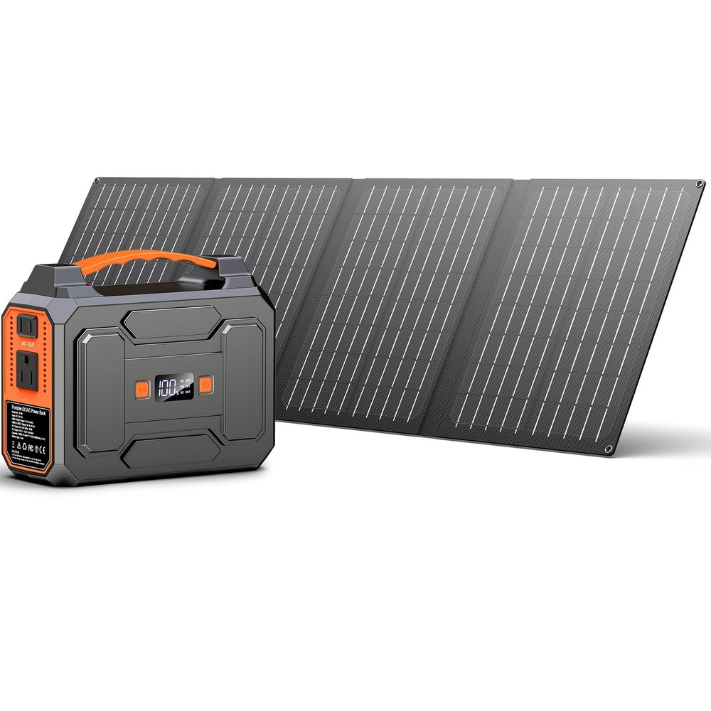 Solar Powered Generator 200W Peak/100W Rated, Portable Solar Generator Power …
