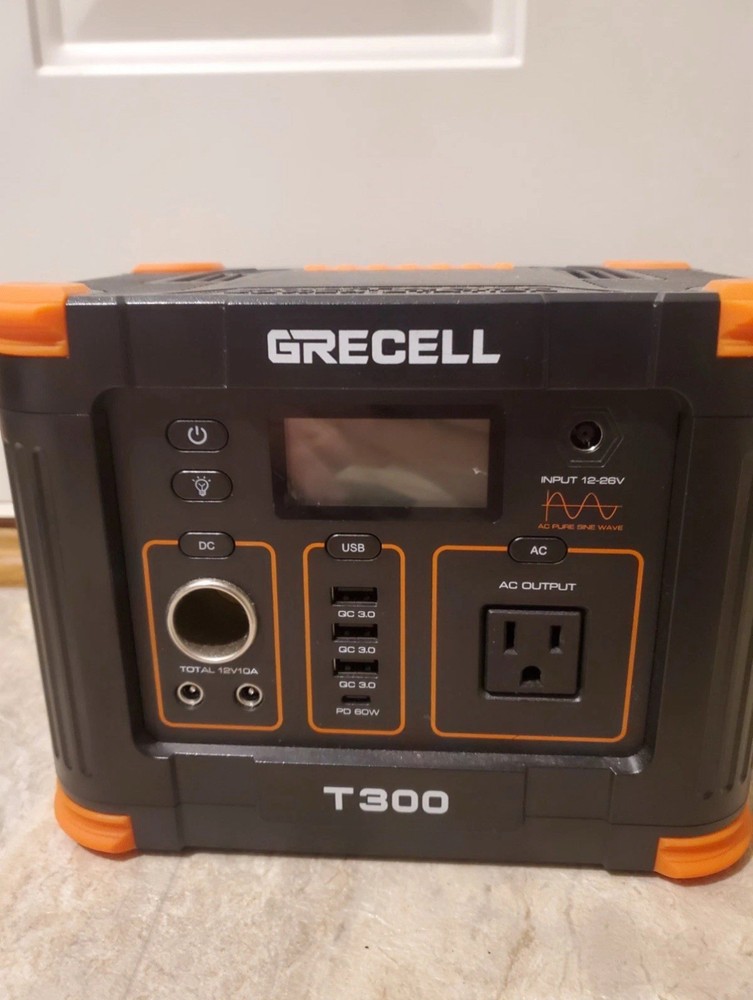 Portable Power Station 300W, GRECELL 230.88Wh Solar Generator