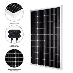 200 Watts 200W Monocrystalline Solar Panel 12V for Battery Charger Caravan Home