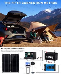 6000W 110V 100A Solar Panel Kit Complete Solar Power Generator Home Grid Systehx