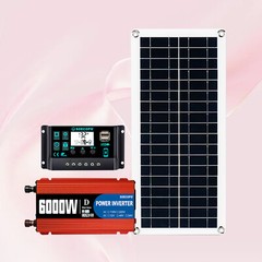 6000W 100A 110V Solar Panel Kit Complete Solar Power Generator Home Grid Syste