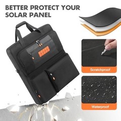Portable Solar Panel Carrying Case for 100W 200W SolarSaga – Travel Storage Bag