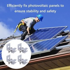 Aluminium Standing Seam Clamp Set Portable for Solars Panel Installation 4pcs