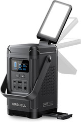 240W Portable Power Station 153.6WH Solar Generator Lifepo4 Battery Dual Way 100
