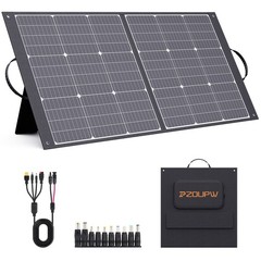 ZOUPW 100W Solar Panel Foldable N-Type 16BB 25% Efficiency for Power Station RV