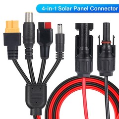 4-in-1 Solar Connector Extension Cable Wire Splitter XT60 Solar Panel Cable USA