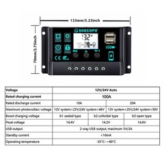15000W Peak Solar System Kit Flexible Panel 12V To 110V 220V Inverter Generator