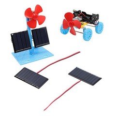 68x36mm 0.3W 5V 2Pcs Solar Panel Module Polysilicon Micro Mini Glue Power