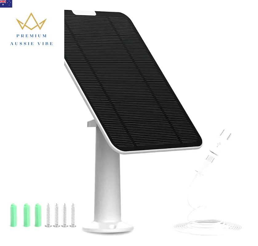 2-Pack 5V 6W Solar Panel Compatible with Eufycam 2C/2C Pro/E40/E20/2/2 Pro/E Reo