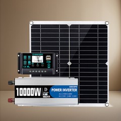 10000W Solar System Complete Set Dual USB Inverter 220V 300W Solar Panel 100A