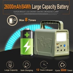 Estacion De Energia Portatil – Generador De Bateria Con Generador Solar (Sola…