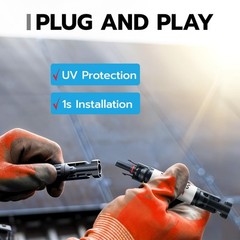 Solar Panel Inline Fuse Holder, 10A-30A PV Fuse Inline Universal Fit Fuse Con…