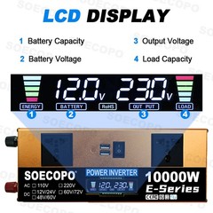 10000W Solar Kit | Includes Inverter, 2pcs 200W Solar Panels, 100A Controller