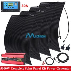 5000W Complete Solar Power Generator 400W Solar Panel Kit 110V Home Grid System