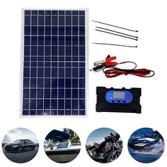 Efficient 10W Solar Panel Kit for 12V and 18V with Waterproof Controller