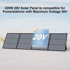 MHPOWOS 20V 220W 110W Solar Panel Folding IP67 for Bluetti Solar Generator