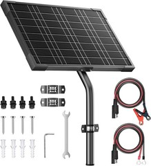 12V Gate Opener Solar Panel：10W Solar Panels Kit for Electric Fence with Smar…