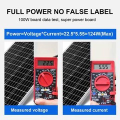 400W 200W 100W 12V Monocrystalline Solar Panel Kit Solar Module Home RV Caravan