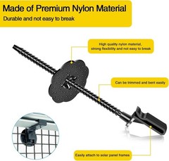 Robust Critter Guard Fasteners for Solar Panels—50 Pack—Weather Resistant Clips