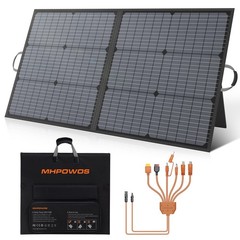 MHPOWOS 220W 110W Monocrystalline Solar Panel Foldable 23.5% High Efficiency