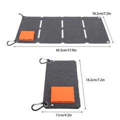 Foldable Solar Panel High Efficiency For Outdoor Adventures Premium