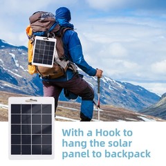 10W/15W 5V Solar Panel Output USB Portable Solar System Mobile Phone Charger