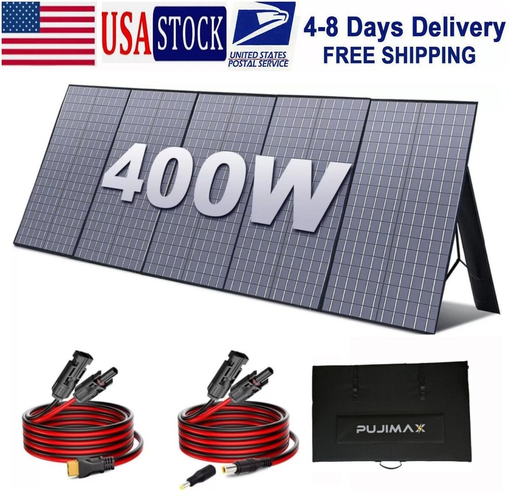 400W PUJIMAX 36V Foldable Solar Panel Kits Portable For Generator Power Station