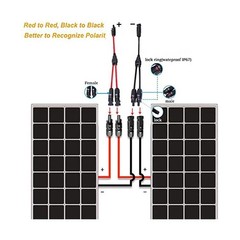 Y Branch Solar Panel Connector MMF FFM Parallel Adapter Waterproof IP67