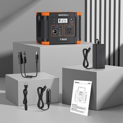 Portable Power Station 300W, 230.88Wh Solar Generator, USB-C, AC Outlet