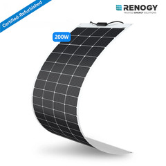 Refurbished Renogy 200W 12V Flexible Mono Solar Panel RV Rooftop Camping