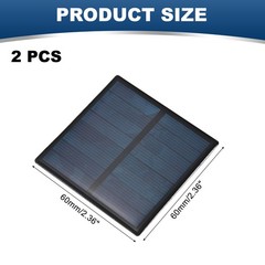 2PCS 5.5V 0.33W 0.06A Mini Solar Panels for Solar Power Small Solar Cells Panel