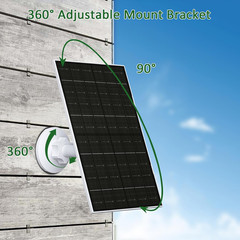 7W Solar Panel for Arlo Essential 2K, XL & Spotlight Cameras | 5V Solar