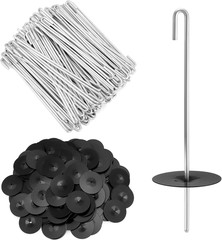 200 Pack Solar Panel Guard Clips with J Hooks Self Locking Washers Outdoor Guard