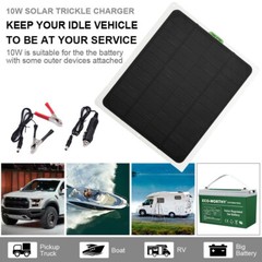 20W Solar Panel Trickle Battery Charger Outdoor Power Supply for Car Boat RV