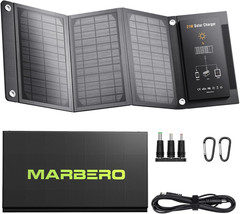 21W Portable Foldable Solar Panel Charger USB & DC Output for Outdoor