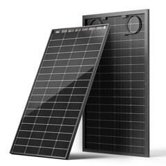 200W Bifacial Solar Panel, 25% Efficiency, Grade A+ Cells, IP65 Waterproof, RV/M