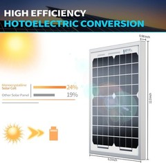 Maintenance-Free 5W Solar Panel Charger – Efficient 12V Solution for Outdoor Use