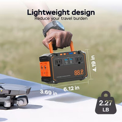 88.8WH Solar Generator Portable Power Station with 30W Solar Panels, 24000mAh So