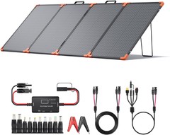 200 watt Portable Solar Panel with 20A PWM Controller,RV Essentials,19V Foldable