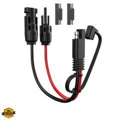 Solar Extension Cable – 10AWG, 30cm with 2 SAE Polarity Reverse Adapters