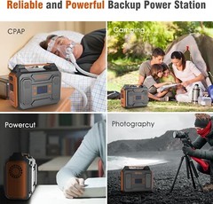 Open Box – Portable Power Station 300W Solar Generator 280Wh