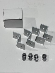 Solar Panel Z Bracket Mount Mounting Set RV Boat Off Grid Z Brackets Kit NEW