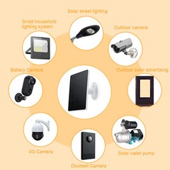 Solar Panel for Security IP6 Waterproof 360 Degrees Adjustable R6M1