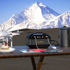 Flashfish P56 Portable Power Station 330W Output Solar Generator for Camping/RV