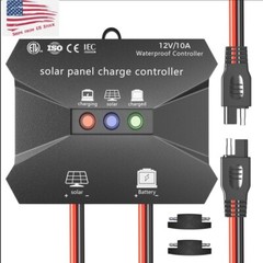 10A 12V Solar Charge Controller Waterproof Solar Intelligent Battery Regulator