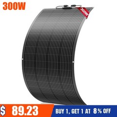 Flexible 300W Mono Solar Panel 12V Power Portable Camping Home RV Battery Charge